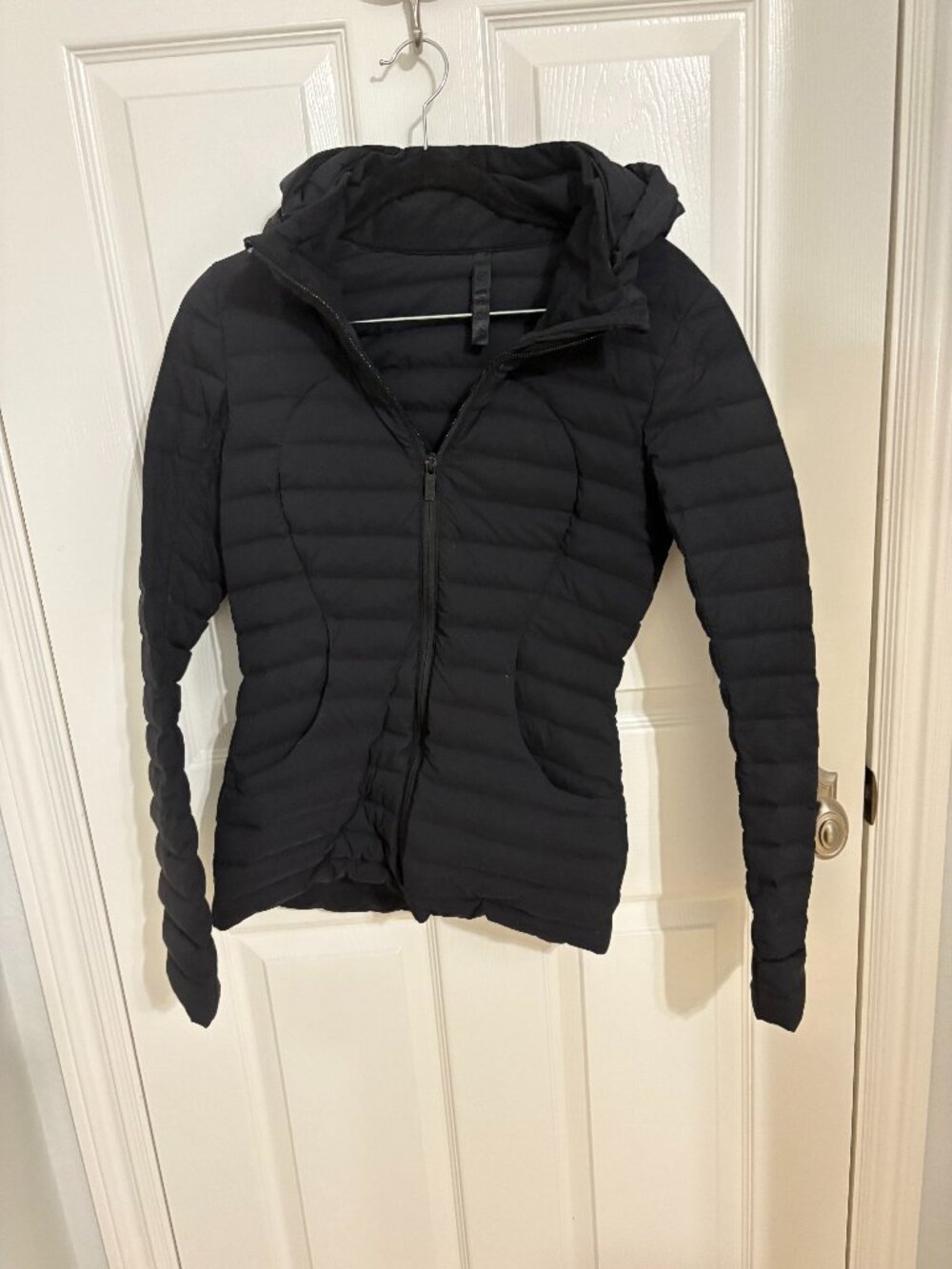 Lululemon Pack It Down Jacket Removable Hood Black Puffer - Size 2